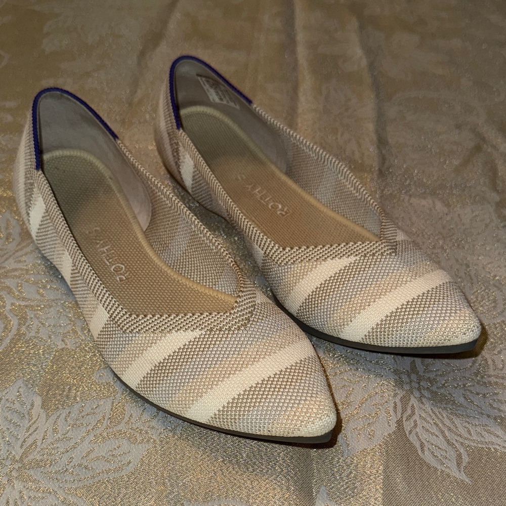 ROTHY’S THE POINTE - GOLDEN STRIPE RETIRED - SIZE 7.5